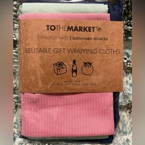 3-pack reusable gift wrap eco friendly